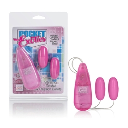 Bullets: 1D - DOUBLE BULLETS PINK OR SILVER - SE-1104-DB