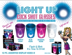 Drink: 4B - LIGHT UP SHOT GLASS - Magenta - HP-2206