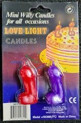 Bachelorette: 10C - MINI WILLY CANDLES - PD7108**