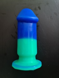 Dongs: 3D - SILICONE - DONGS SECONDS - 3" MINI DONG PLUG - ASSORTED COLOURS - CN-D-02**