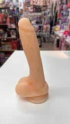Dongs: 3D - SILICONE - DONGS SECONDS - REALISTIC VEINY 7-8" - FLESH - CN-D-01F**