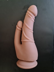 Dongs: 3D - SILICONE - DONGS SECONDS -DOUBLE VEINY AND CURVY 6"-7" AND 3"  - CN-D-10**