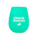 S - SILICONE WINE GLASS - LIVING MY  - 129149**