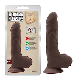Dongs: 3A - T-SKIN REAL -BOTTOMLESS PLEASURE - BROWN - CN-711707874