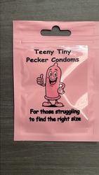 🤪 Party Pranks: 5B - TEENY TINY PECKER CONDOMS - SJ-99729**