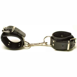 Wild Hide Leather: WILD - CUFFS - Lg Ankle Restraints Padded (extra heavy) - 410-0