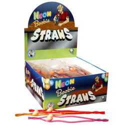 Straws: 2D - NEON BOOBIE STRAW - SINGLES - 99600**