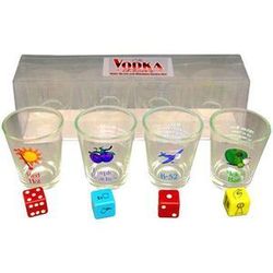 Drink: 4B - VODKA LOVERS SHOT GLASS AND DRINKING GAME - BG-D104**