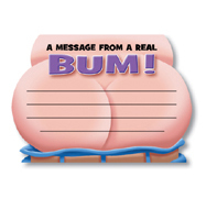 Vouchers & Pads Etc: 2D - PAD -  A Message From A Real Bum - NP03**
