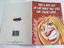 Cards - Greeting: 8B - GCARD - TAKE A BITE OUT OF LIFE ... - 1291