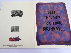 Cards - Greeting: 8B - GCARD - DEEP THOUGHTS FOR YOUR BIRTHDAY - 1213
