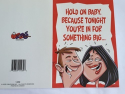 Cards - Greeting: 8B - GCARD - HOLD ON BABY .... - 1439