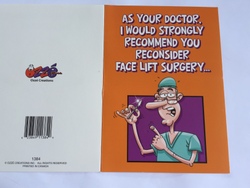 Cards - Greeting: 8B - GCARD - AS YOUR DOCTOR.... - 1384