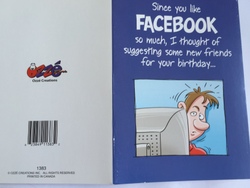 Cards - Greeting: 8B - GCARD - SINCE YOU LIKE FACEBOOK .... - 1383