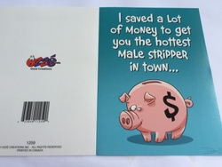 Cards - Greeting: 8B - GCARD - I SAVED A LOT OF MONEY TO GET.... - 1259