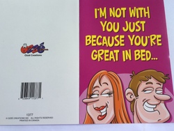 Cards - Greeting: 8B - GCARD - I AM NOT WITH YOU JUST... - 1377