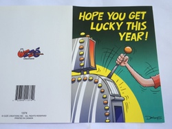 Cards - Greeting: 8B - GCARD -  HOW YOU GET LUCKY THIS YEAR! 1374