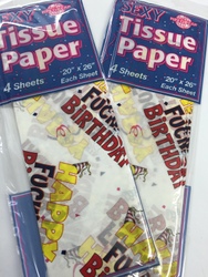 Age Gift Lines: 3D - HAPPY FUCKING BIRTHDAY TISSUE PAPER - PD8300**