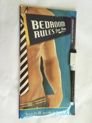 Vouchers & Pads Etc: 4C - BEDROOM RULES FOR HIM - F0146**