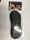 6A - SATIN AND PLUSH BLACK EYE MASK - TWS-03