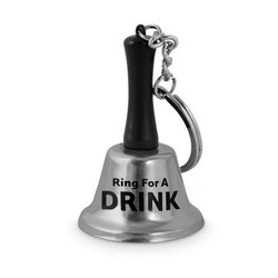 Key Chains: 5A - BELL KEY CHAIN - RING FOR A DRINK - NG495