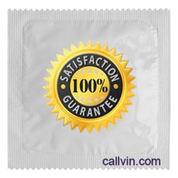 Condoms - Novelty: 8B - SATISFACTION GUARANTEE - CON-1**
