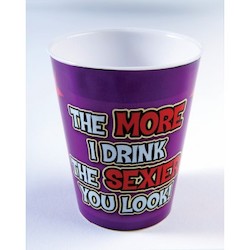 Gift Ideas: 4B - SHOT GLASS - THE MORE I DRINK... 745**