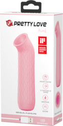 Rechargeable Vibes: 1C - PRETTY LOVE FORD SUCTION VIBE - BI-014547LTPINK**