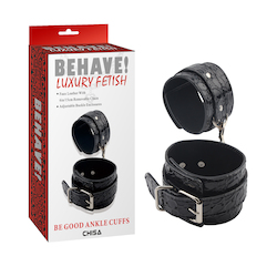 Fetish: 6B - BEHAVE - BE GOOD ANKLE CUFFS**