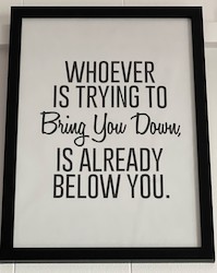 LARGE MOTIVATIONAL ART: LM - WHOEVER IS TRYING TO ....
