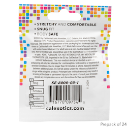 💍 RINGS & THINGS — Keep It Up, Turn It On: 2D - FOIL PACK CLEAR RINGS - SE-8000-05**