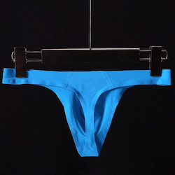 🍆 MEN’S UNDERWEAR — Bold, Bare & Definitely Not from Farmers: S - THONG - SEAMLESS - BLUE  - SIZE XXL - SJ-M-ASST**
