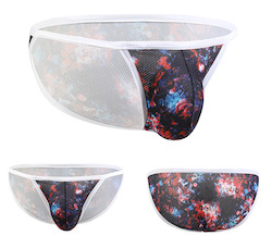 🍆 MEN’S UNDERWEAR — Bold, Bare & Definitely Not from Farmers: S - BRIEFS - STRING SIDE - BLACK MAGIC - SIZE XXL - SJ-M-ASST**