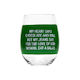 S - HAND PAINTED WINE GLASS - MY HEART SAYS ....  187455**