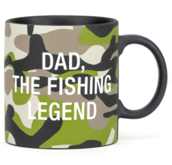 Mugs: S - LARGE MUG - DAD THE FISHING LEGEND - 122501**