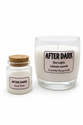 🔥 SKIN & FLAME – Coconut Wax Massage Candles: After Dark - Coconut Wax Massage Candle - tester **