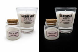 🔥 SKIN & FLAME – Coconut Wax Massage Candles: 🤍 Skin on Skin - Coconut Wax Massage Candle - Tester**