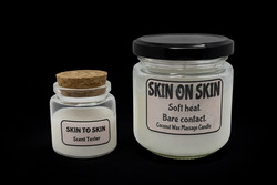 🔥 SKIN & FLAME – Coconut Wax Massage Candles: 🤍 Skin on Skin - Coconut Wax Massage Candle - Tester**
