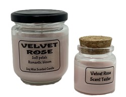 🔥 ROOM & MOOD – Soy Wax Scented Candles 🔥: Velvet Rose  – Soy Wax Candle