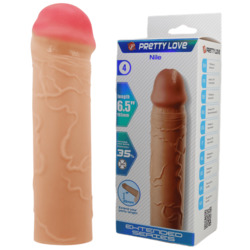 🧤 SUIT UP — Sleeves That Go the Extra Inch: 2A - PRETTY LOVE - REALISTIC PENIS SLEEVE - NILE - BI-026252**