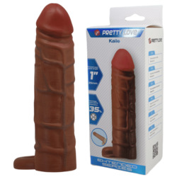 🧤 SUIT UP — Sleeves That Go the Extra Inch: 2A - PRETTY LOVE - REALISTIC PENIS SLEEVE - KAILE 7"- BI-026264**