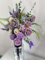 🕊️ Memorial Spike Arrangements 🕊️: 💜 Lavender Memorial Spike Arrangement 💜