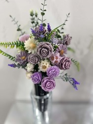 🕊️ Memorial Spike Arrangements 🕊️: 💜 Lavender Memorial Spike Arrangement 💜