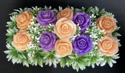 🕊️ Memorial Arrangements 🕊️: 🌸 Apricot and Violet - SJ-SMD-04** 🌸