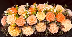 🕊️ Memorial Arrangements 🕊️: 🌸Apricot Sunset Garden - SJ-LGMD-05** 🌸