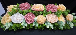 🕊️ Memorial Arrangements 🕊️: 🌸Dusty Rose and Cream Garden - SJ-LGMD-06** 🌸