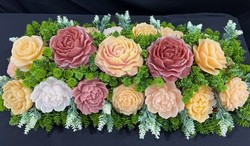 🕊️ Memorial Arrangements 🕊️: 🌸Dusty Rose and Cream Garden - SJ-LGMD-06** 🌸
