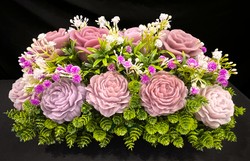 🕊️ Memorial Arrangements 🕊️: 🌸Mauve Rose and Peony Garden - SJ-MEDMD-01** 🌸