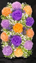 🕊️ Memorial Arrangements 🕊️: 🌸Apricot and Violet Peony Garden - SJ-MEDMD-02** 🌸