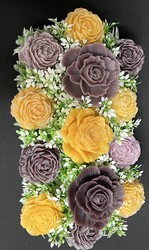 🕊️ Memorial Arrangements 🕊️: 🌸Golden and smoky Plum Garden - SJ-MEDMD-06** 🌸
